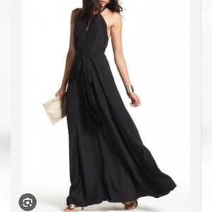 Calypso St. Barth Women's Reloyna Halter Maxi Dress Black Size XSmall